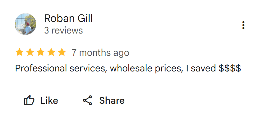 Screenshot of a verified Google Maps review for UNI Tires